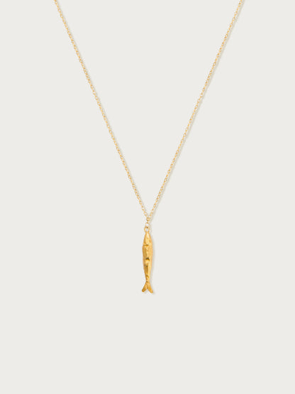 Gold Anchovy Necklace