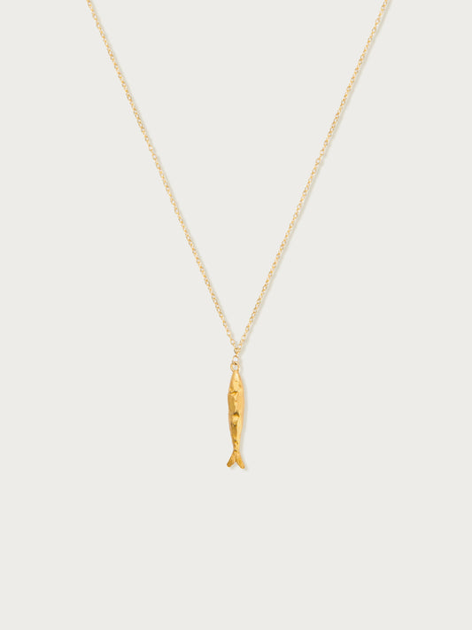 Gold Anchovy Necklace