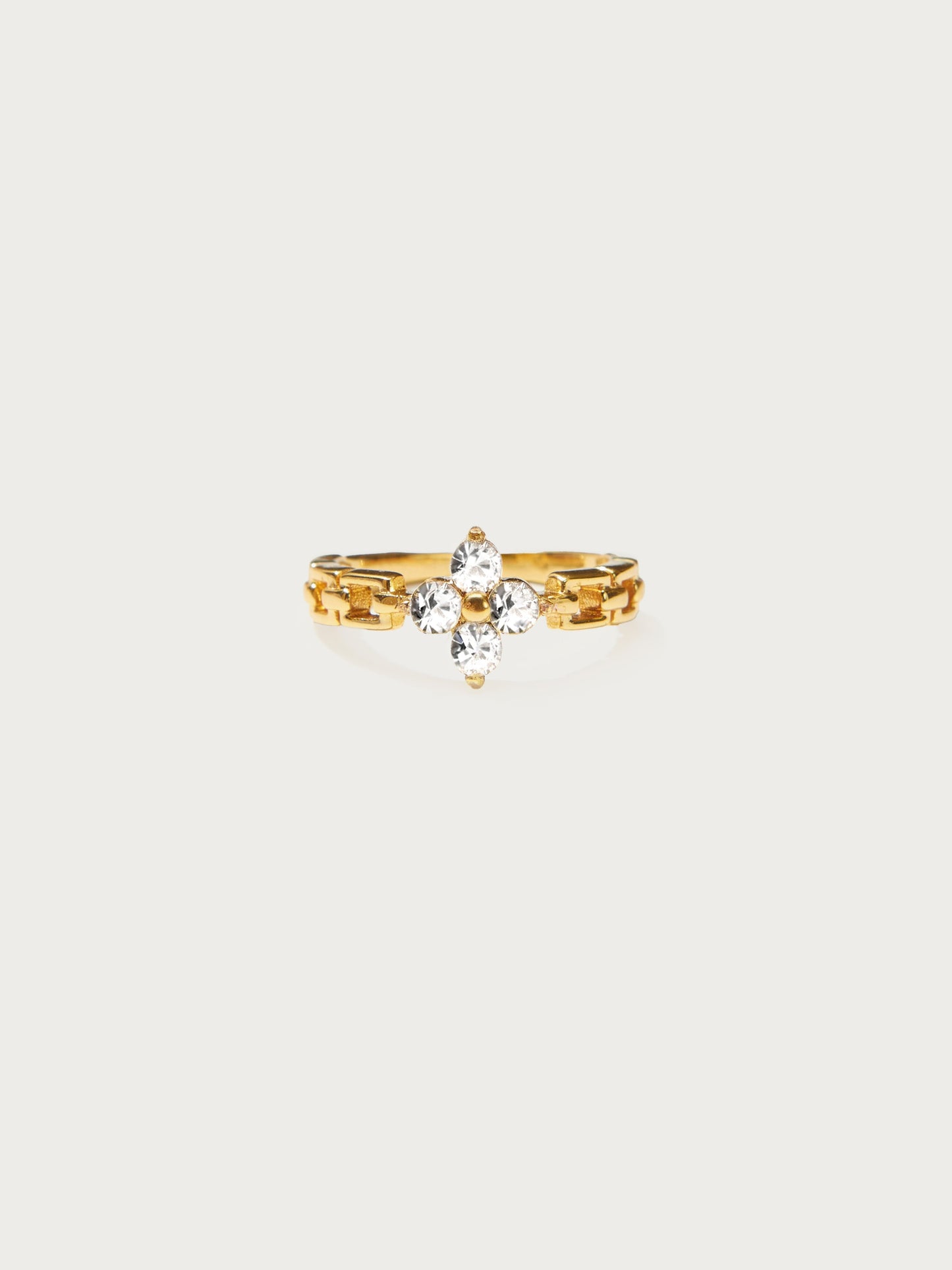 Lucky Clover Ring in Gold