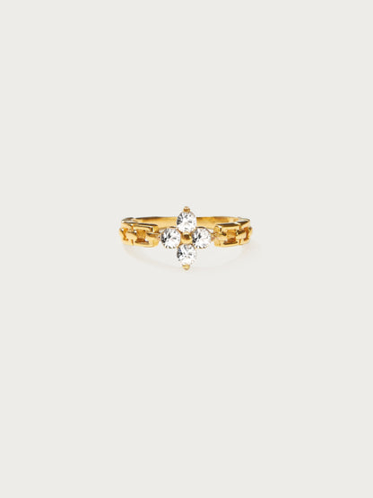 Lucky Clover Ring in Gold