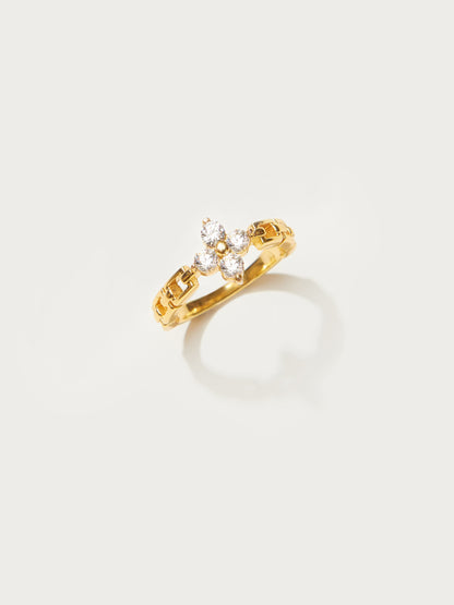 Lucky Clover Ring in Gold