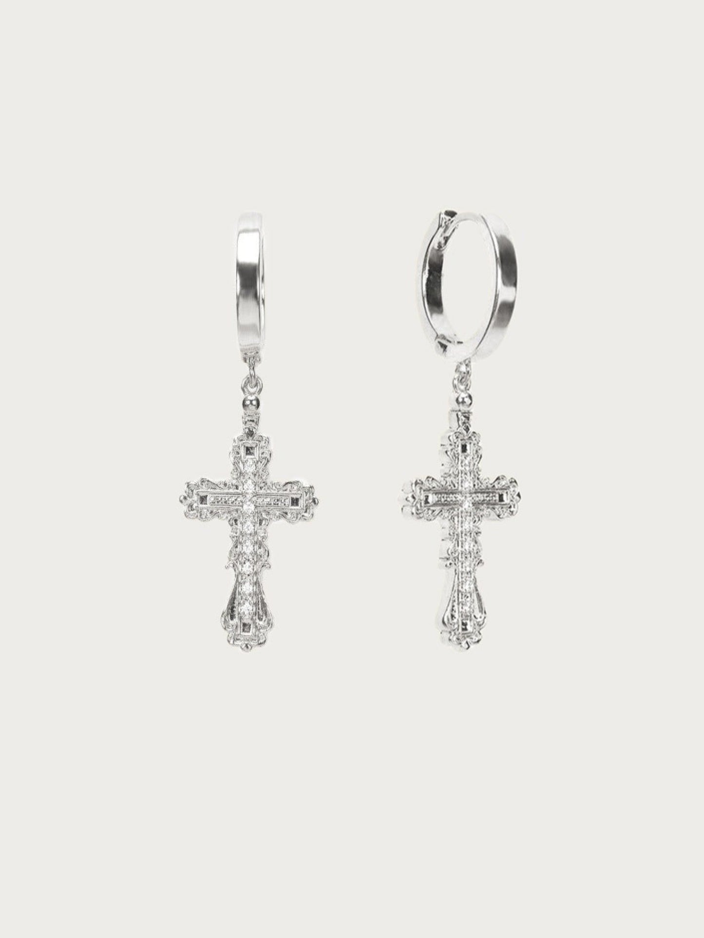 Everette Cross Earrings in Gold