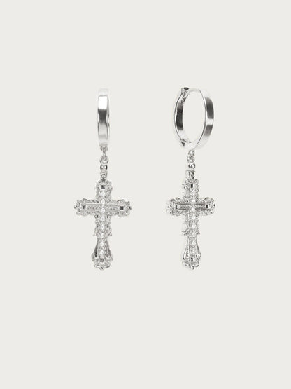 Everette Cross Earrings in Gold