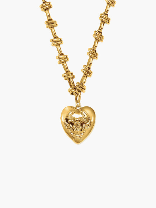 Secret Keeps Openable Heart Necklace