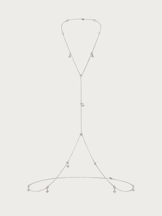 Twinkle Body Chain In Silver