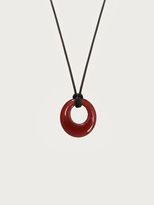 Carnelian Cord Necklace
