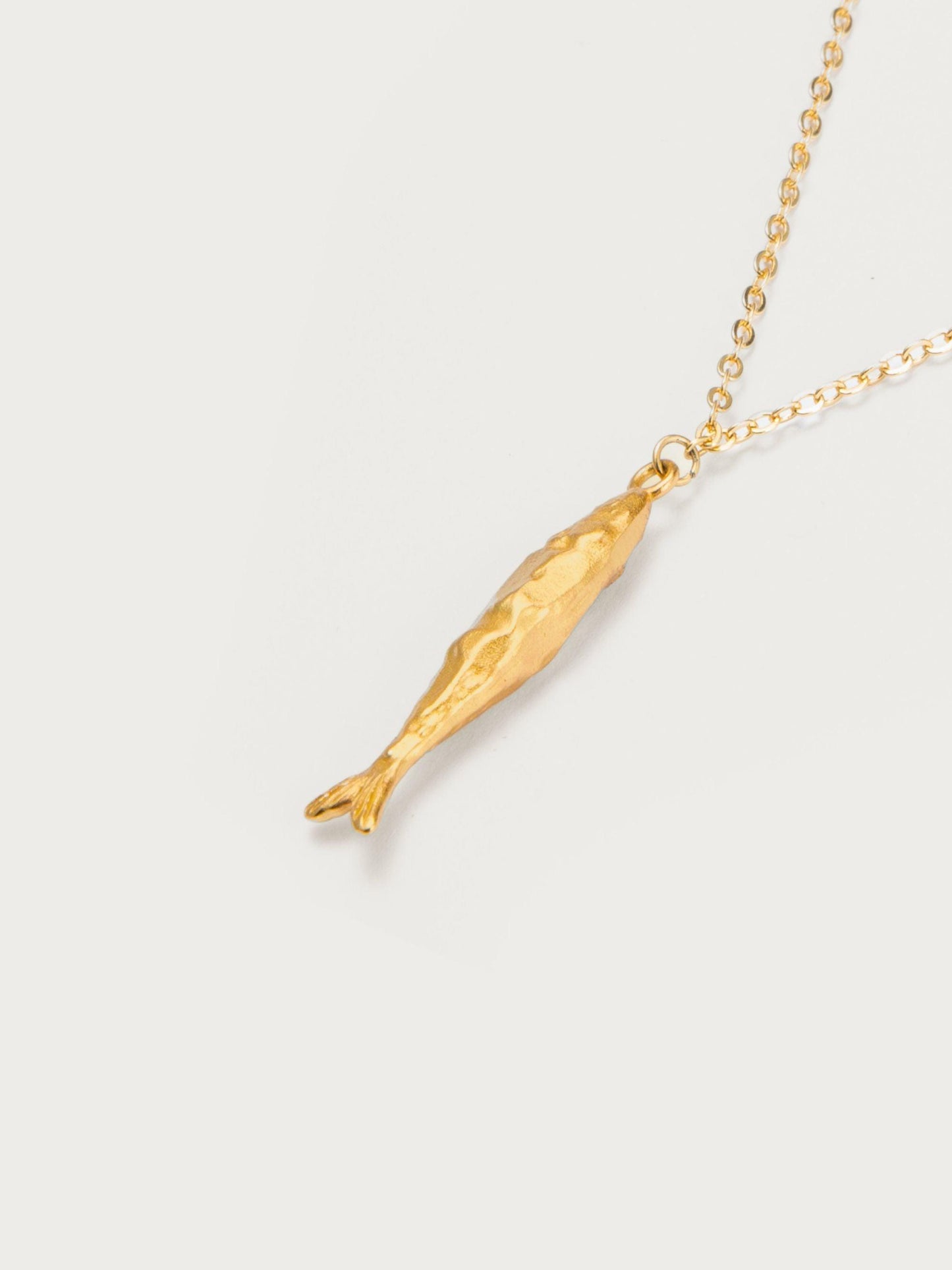 Gold Anchovy Necklace