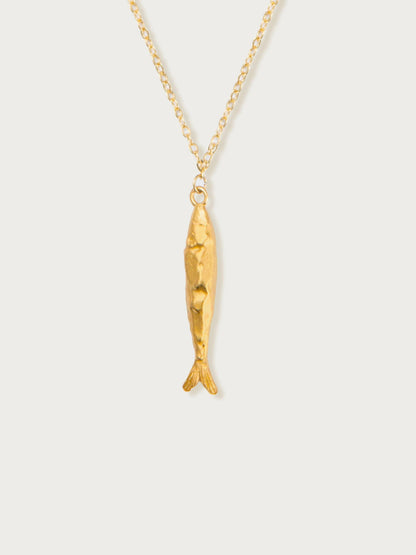Gold Anchovy Necklace